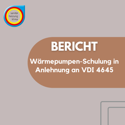 BERICHT Wärmepumpen-Schulung