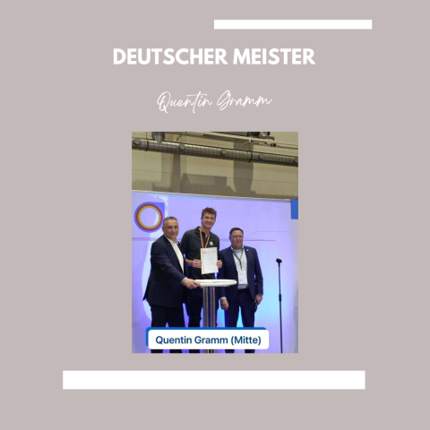Deutscher Meister: Quentin Gramm