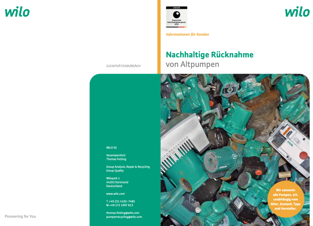 Was tun Sie mit Ihrer Altpumpe?