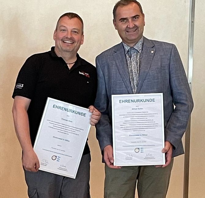 Auszeichnung für unseren Obermeister und Obmann